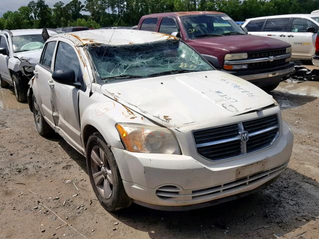 1B3CB4HA6AD613568 - 2010 DODGE CALIBER SX WHITE photo 1