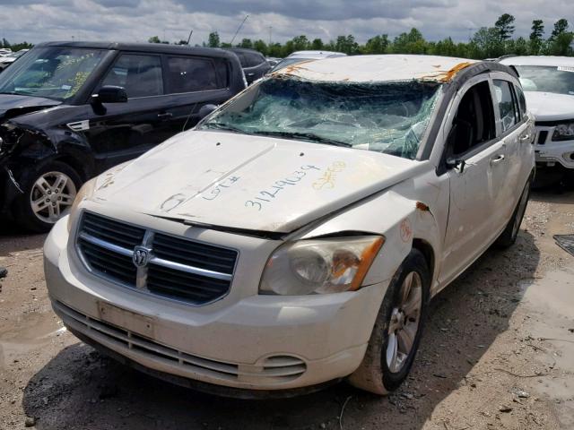 1B3CB4HA6AD613568 - 2010 DODGE CALIBER SX WHITE photo 2