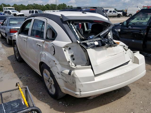 1B3CB4HA6AD613568 - 2010 DODGE CALIBER SX WHITE photo 3