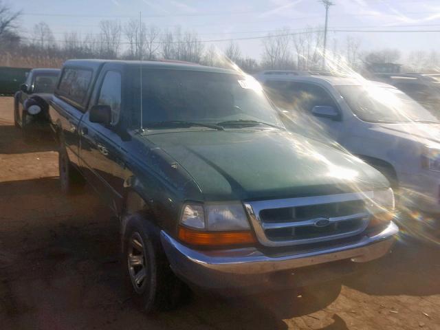 1FTYR10V7YPB91400 - 2000 FORD RANGER GREEN photo 1