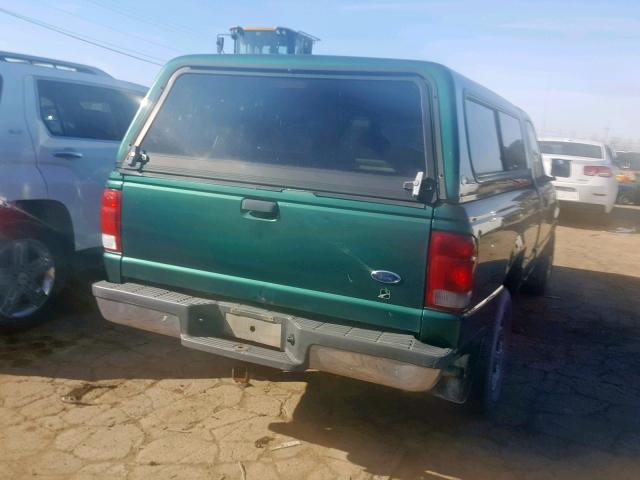 1FTYR10V7YPB91400 - 2000 FORD RANGER GREEN photo 4