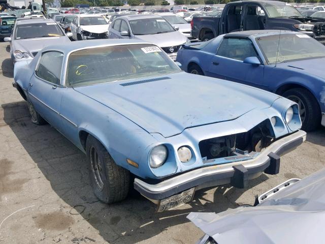 1Q87L4N234752 - 1974 CHEVROLET CAMERO BLUE photo 1