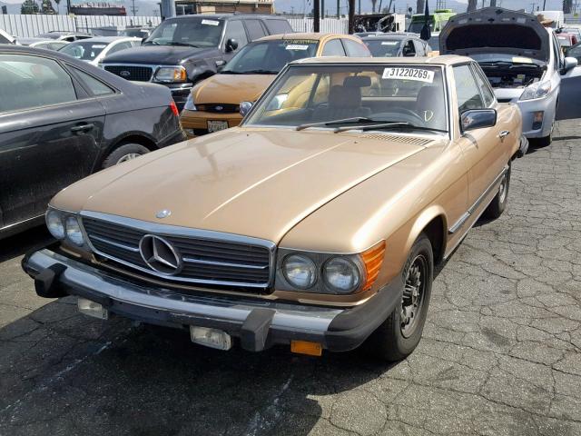 WDBBA45A0EA008596 - 1984 MERCEDES-BENZ 380 SL TAN photo 2