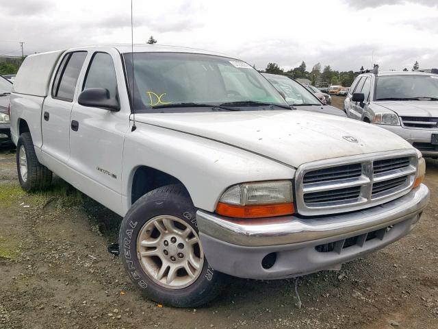 1B7GL2AX41S119348 - 2001 DODGE DAKOTA QUA WHITE photo 1