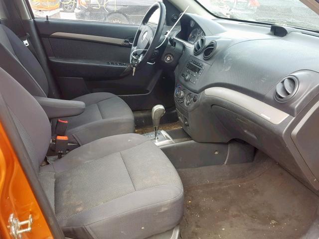 KL1TD56687B094693 - 2007 CHEVROLET AVEO BASE Қызғылт сары фото 5