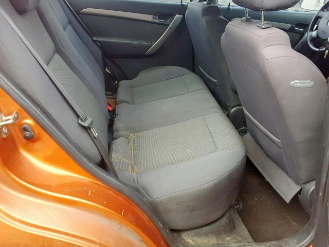 KL1TD56687B094693 - 2007 CHEVROLET AVEO BASE Қызғылт сары фото 6