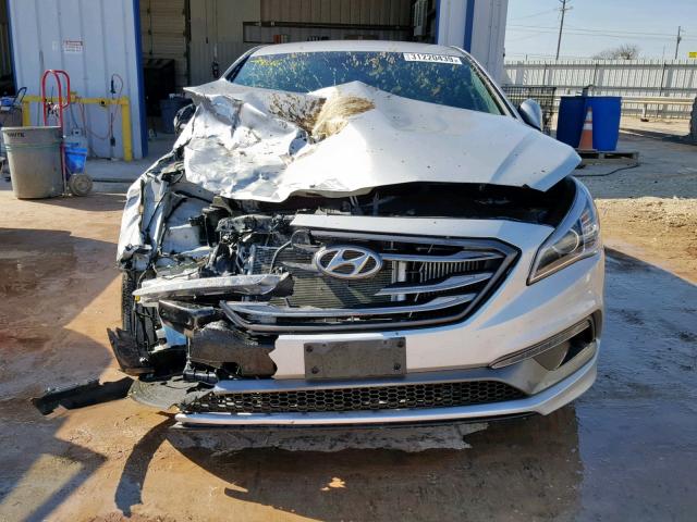 5NPE34ABXFH079080 - 2015 HYUNDAI SONATA SPO SILVER photo 9