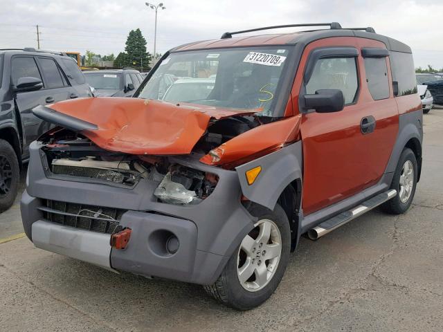 5J6YH27605L024218 - 2005 HONDA ELEMENT EX ORANGE photo 2