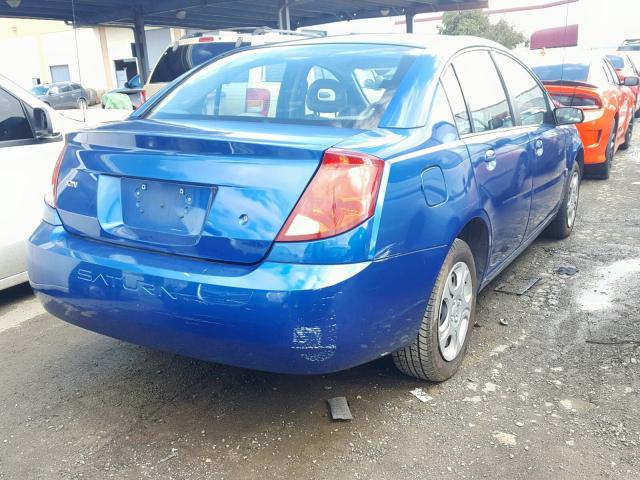 1G8AJ52F75Z168053 - 2005 SATURN ION LEVEL BLUE photo 4
