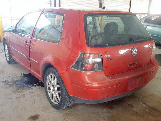 9BWPG61J714034893 - 2001 VOLKSWAGEN GTI GLX RED photo 3