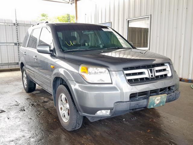 5FNYF28358B002075 - 2008 HONDA PILOT SE GRAY photo 1