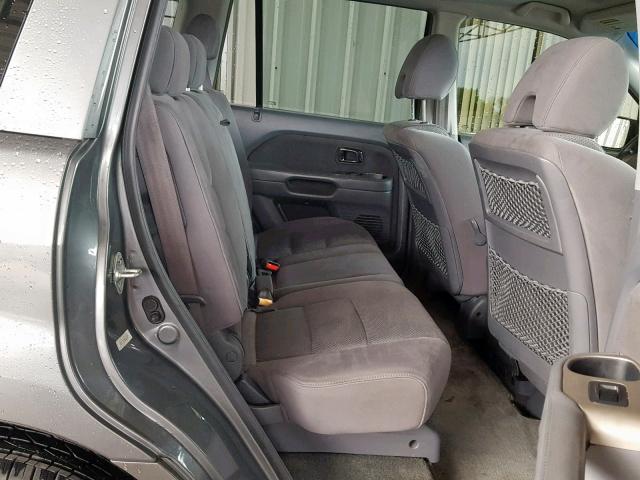 5FNYF28358B002075 - 2008 HONDA PILOT SE GRAY photo 6