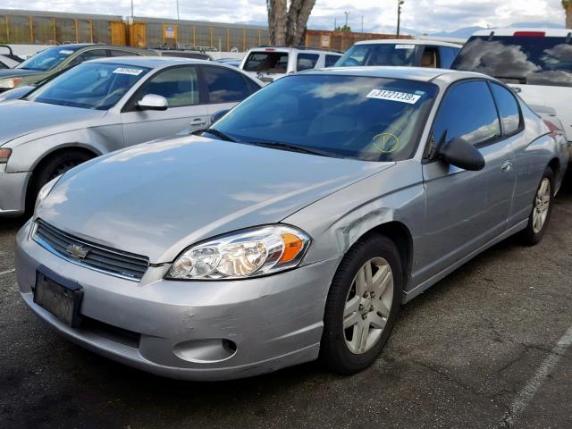 2G1WK15K779404474 - 2007 CHEVROLET MONTE CARL SILVER photo 2