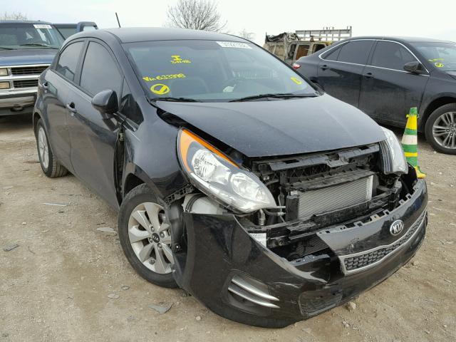 KNADN5A30G6633398 - 2016 KIA RIO EX BLACK photo 1