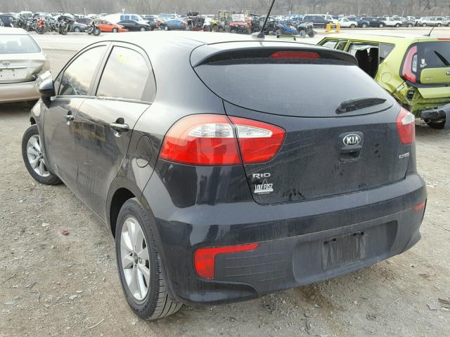 KNADN5A30G6633398 - 2016 KIA RIO EX BLACK photo 3