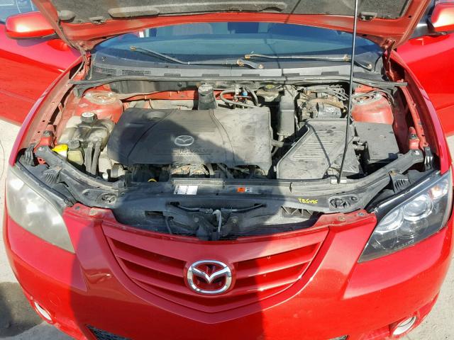 JM1BK323451247437 - 2005 MAZDA 3 S RED photo 7