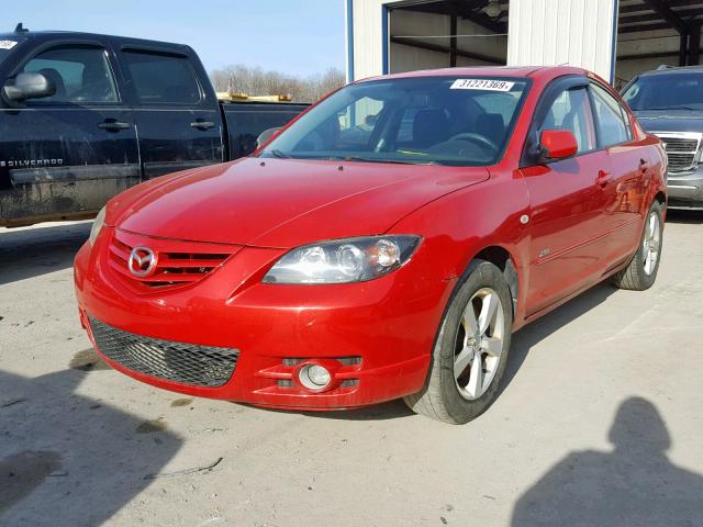 JM1BK323451247437 - 2005 MAZDA 3 S RED photo 9