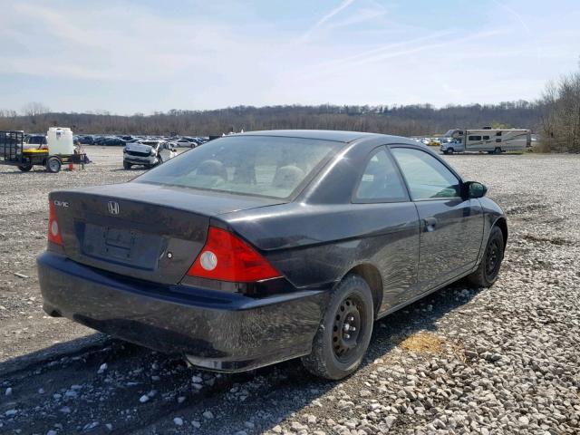 1HGEM22115L039411 - 2005 HONDA CIVIC DX V BLACK photo 4