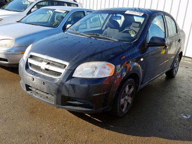 KL1TD566X7B037119 - 2007 CHEVROLET AVEO BASE Қара фото 2