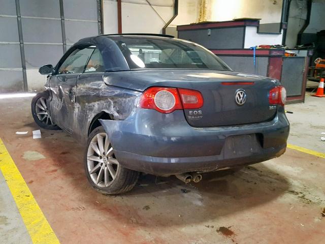 WVWCA71F97V046221 - 2007 VOLKSWAGEN EOS 2.0T S 蓝色 照片 3