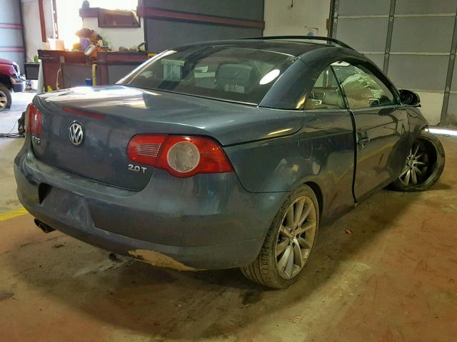 WVWCA71F97V046221 - 2007 VOLKSWAGEN EOS 2.0T S 蓝色 照片 4