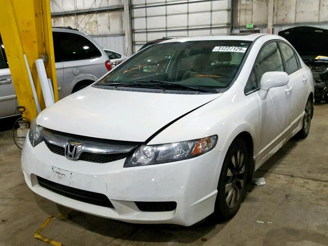 2HGFA16829H320490 - 2009 HONDA CIVIC EX თეთრი ფოტო 2