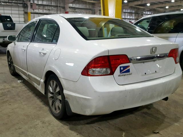 2HGFA16829H320490 - 2009 HONDA CIVIC EX თეთრი ფოტო 3