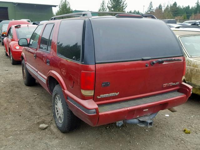 1GKDT13W9V2536959 - 1997 GMC JIMMY RED photo 3