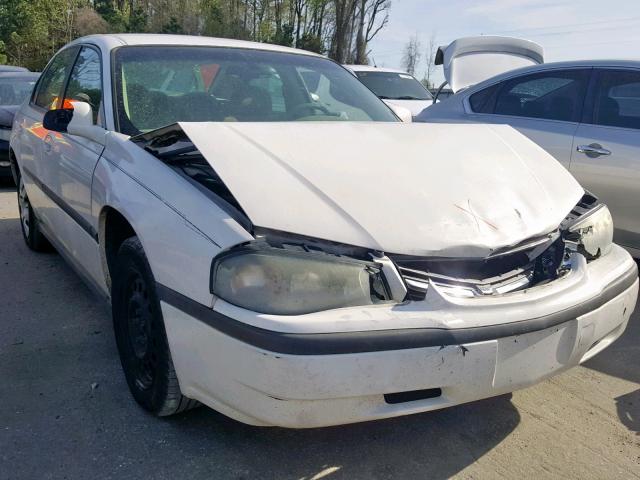 2G1WF52E539438448 - 2003 CHEVROLET IMPALA WHITE photo 1