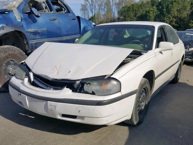 2G1WF52E539438448 - 2003 CHEVROLET IMPALA WHITE photo 2