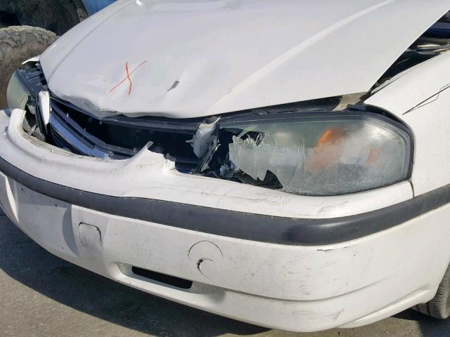 2G1WF52E539438448 - 2003 CHEVROLET IMPALA WHITE photo 9