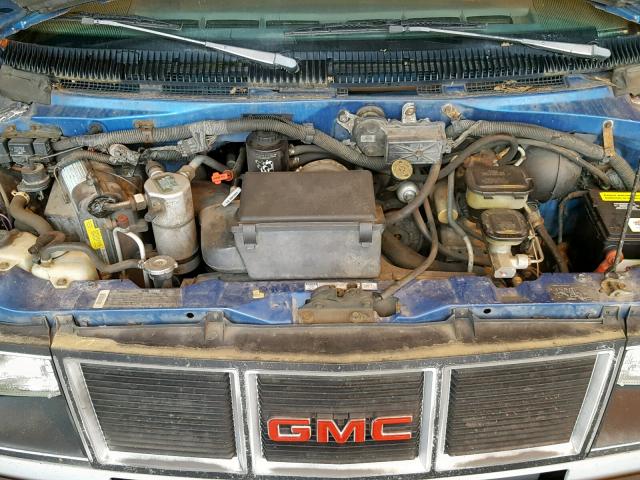 1GKEL19W0PB537450 - 1993 GMC SAFARI XT BLUE photo 7