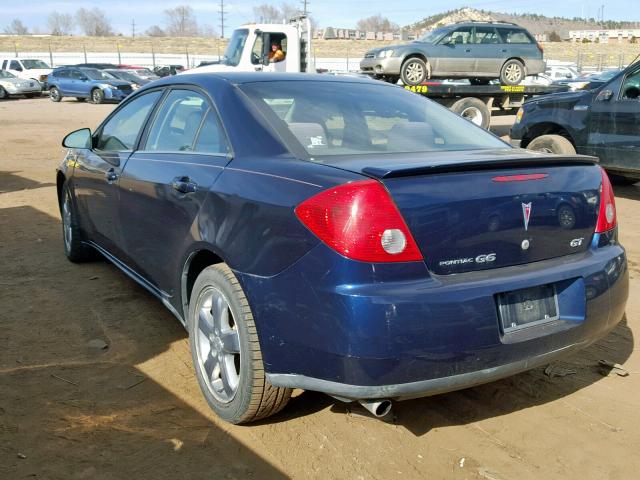 1G2ZH57NX84296538 - 2008 PONTIAC G6 GT BLUE photo 3