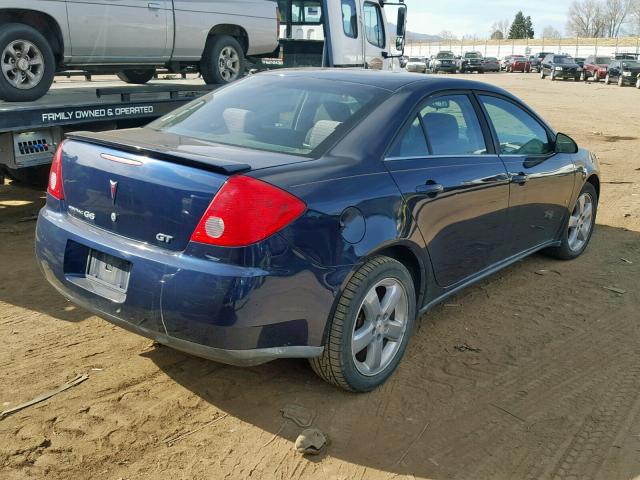 1G2ZH57NX84296538 - 2008 PONTIAC G6 GT BLUE photo 4