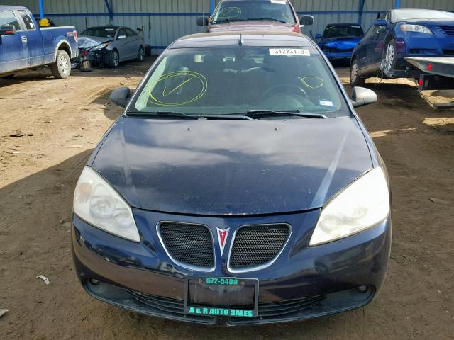 1G2ZH57NX84296538 - 2008 PONTIAC G6 GT BLUE photo 9