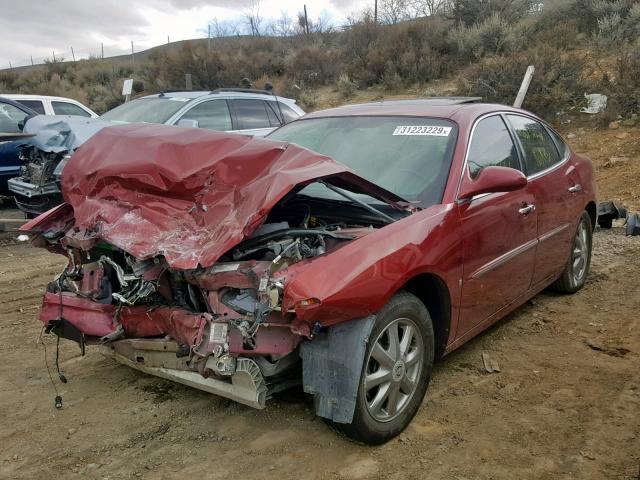 2G4WD582591136929 - 2009 BUICK LACROSSE C RED photo 2