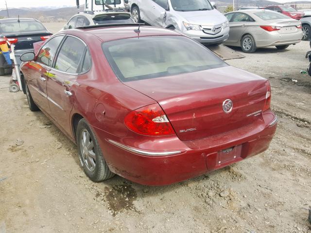 2G4WD582591136929 - 2009 BUICK LACROSSE C RED photo 3