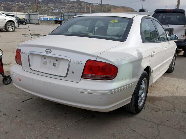 KMHWF25S33A813843 - 2003 HYUNDAI SONATA GL WHITE photo 4