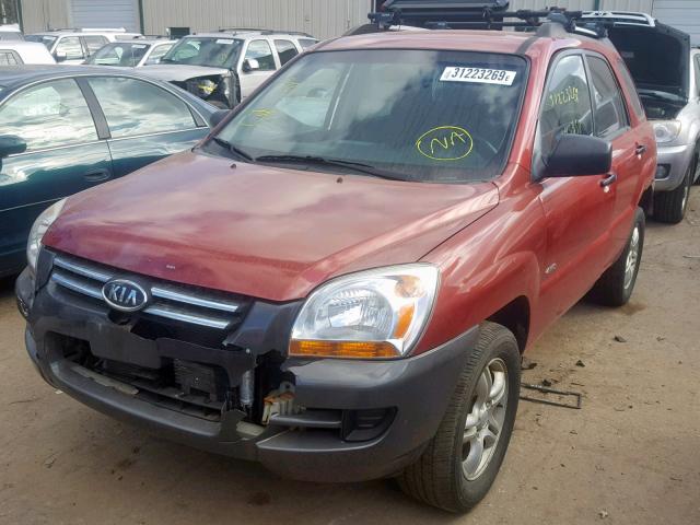 KNDJE723877399148 - 2007 KIA SPORTAGE E MAROON photo 1