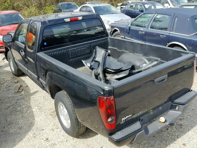 1GCCS199888121497 - 2008 CHEVROLET COLORADO BLACK photo 3