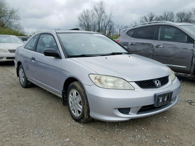 1HGEM22175L061932 - 2005 HONDA CIVIC DX V SILVER photo 1