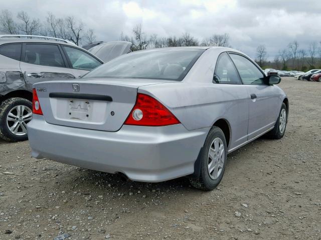 1HGEM22175L061932 - 2005 HONDA CIVIC DX V SILVER photo 4