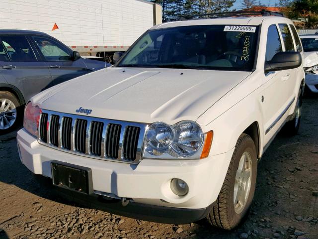 1J4HR58N35C546443 - 2005 JEEP GRAND CHER WHITE photo 2