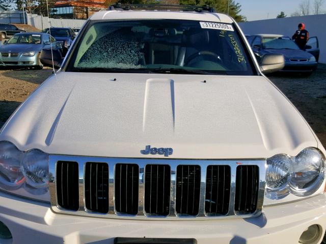 1J4HR58N35C546443 - 2005 JEEP GRAND CHER WHITE photo 7