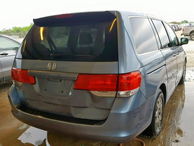 5FNRL3H26AB005146 - 2010 HONDA ODYSSEY LX BLUE photo 4