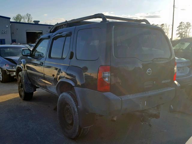 5N1ED28T63C670414 - 2003 NISSAN XTERRA XE BLACK photo 3