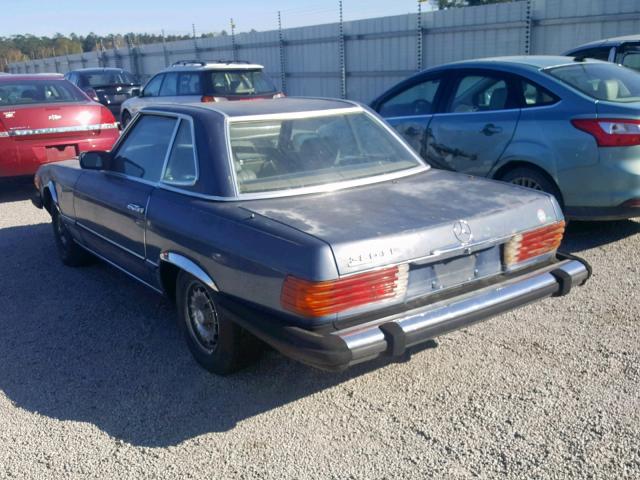 WDBBA45A9EA003882 - 1984 MERCEDES-BENZ 380 SL BLUE photo 3