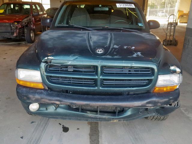 1B7GL22XXXS249044 - 1999 DODGE DAKOTA GREEN photo 9