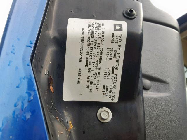 1G8AJ55F06Z122786 - 2006 SATURN ION LEVEL 蓝色 照片 10