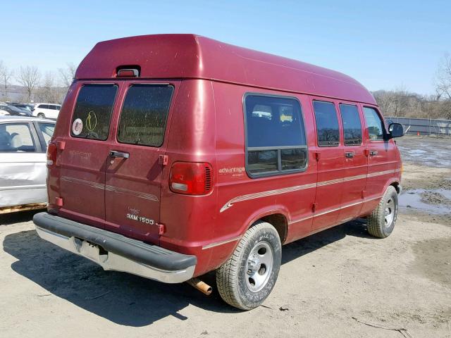 2D6WB11Y03K512014 - 2003 DODGE RAM VAN B1 BURGUNDY photo 4